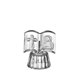 Μπομπονιέρα βάπτισης γυάλινη σταυρός