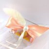 Μπομπονιέρα κουτί plexiglass με διακόσμηση Bunny tail - Image 2