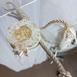 Μπομπονιέρα κεραμικό ρόδι με plexiglass δέντρο ζωής