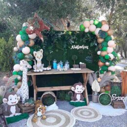 Στολισμός βάπτισης Jungle