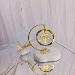 Μπομπονιέρα γάμου πέτρα με κρεμαστό δέντρο ζωής