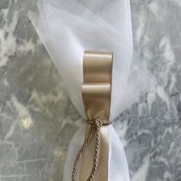 Μπομπονιέρα γάμου σε χρώμα της άμμου