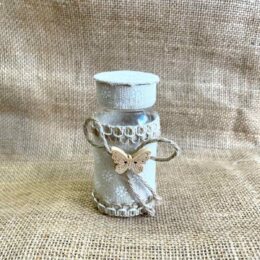 Μπομπονιέρες βάπτισης μπουκαλάκι πεταλούδα