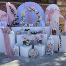 Στολισμός βάπτισης με φιόγκους